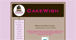 Desktop Screenshot of cakewish.nl